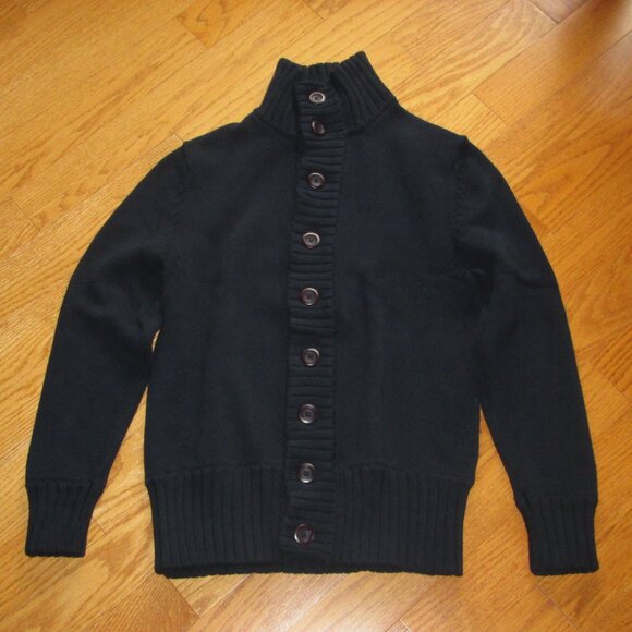 Pre-owned Men's Simons Navy Blue Cotton Button Knit Cardigan Sweater Size Small - Picture 1 of 5